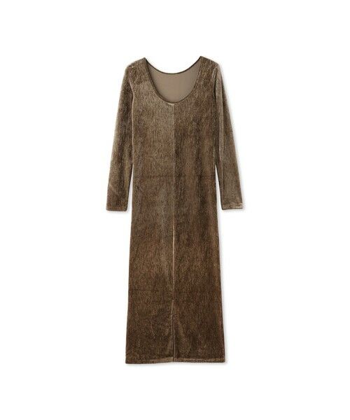 QUEENS COURT / クイーンズコート ロング・マキシ丈ワンピース | ベロアバックシャンワンピース≪手洗い可能≫ | 詳細10
