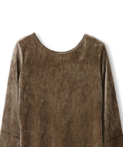 QUEENS COURT / クイーンズコート ロング・マキシ丈ワンピース | ベロアバックシャンワンピース≪手洗い可能≫ | 詳細11