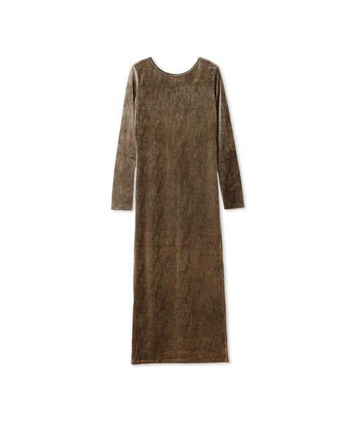 QUEENS COURT / クイーンズコート ロング・マキシ丈ワンピース | ベロアバックシャンワンピース≪手洗い可能≫ | 詳細9