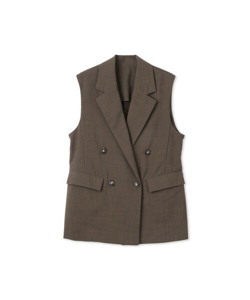 QUEENS COURT / クイーンズコート ダウンジャケット・ベスト | ハイツイストクロスジレベスト≪手洗い可能≫ | 詳細13