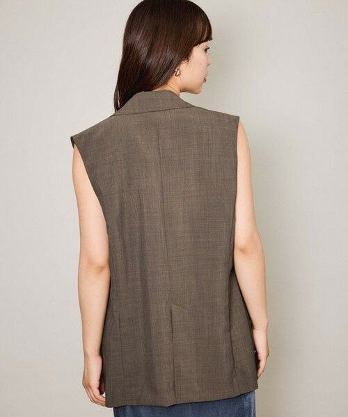 QUEENS COURT / クイーンズコート ダウンジャケット・ベスト | ハイツイストクロスジレベスト≪手洗い可能≫ | 詳細7