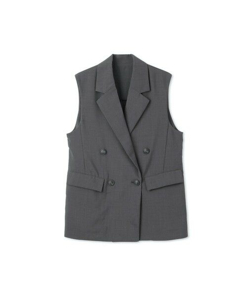 QUEENS COURT / クイーンズコート ダウンジャケット・ベスト | ハイツイストクロスジレベスト≪手洗い可能≫ | 詳細17