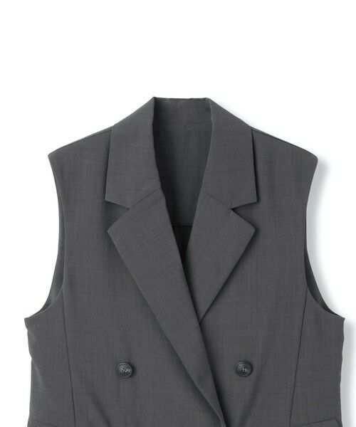 QUEENS COURT / クイーンズコート ダウンジャケット・ベスト | ハイツイストクロスジレベスト≪手洗い可能≫ | 詳細19