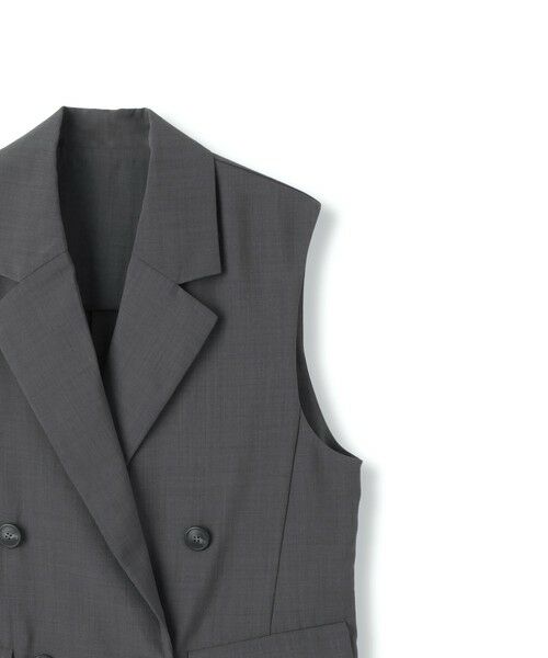 QUEENS COURT / クイーンズコート ダウンジャケット・ベスト | ハイツイストクロスジレベスト≪手洗い可能≫ | 詳細20