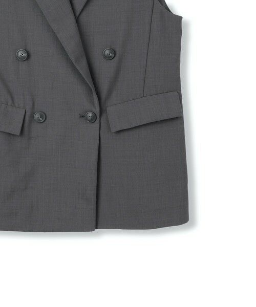 QUEENS COURT / クイーンズコート ダウンジャケット・ベスト | ハイツイストクロスジレベスト≪手洗い可能≫ | 詳細21