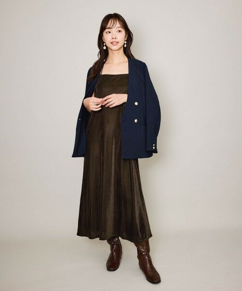 QUEENS COURT / クイーンズコート テーラードジャケット | マルチメリットノーカラーライトジャケット≪セットアップ対応/洗濯機で洗える≫ | 詳細6