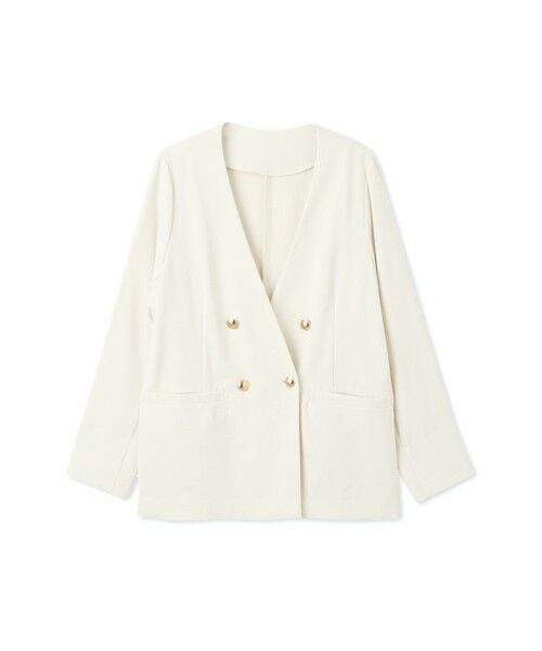 QUEENS COURT / クイーンズコート テーラードジャケット | マルチメリットノーカラーライトジャケット≪セットアップ対応/洗濯機で洗える≫ | 詳細15