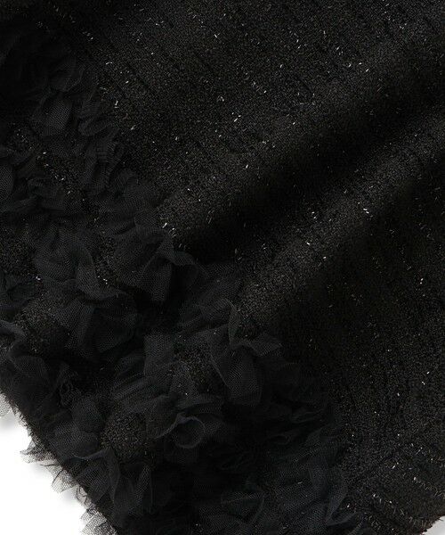 QUEENS COURT / クイーンズコート ダウンジャケット・ベスト | ライトツィードフリルヘムベスト≪洗濯機で洗える≫ | 詳細11