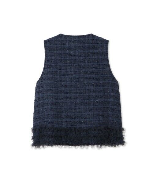 QUEENS COURT / クイーンズコート ダウンジャケット・ベスト | ライトツィードフリルヘムベスト≪洗濯機で洗える≫ | 詳細17