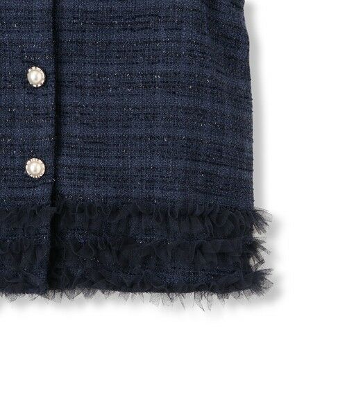 QUEENS COURT / クイーンズコート ダウンジャケット・ベスト | ライトツィードフリルヘムベスト≪洗濯機で洗える≫ | 詳細20
