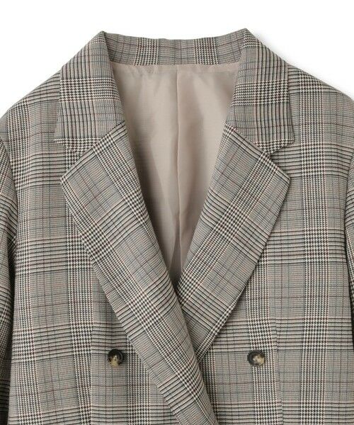 QUEENS COURT / クイーンズコート テーラードジャケット | マルチグレンチェックテーラードジャケット≪手洗い可能≫ | 詳細5