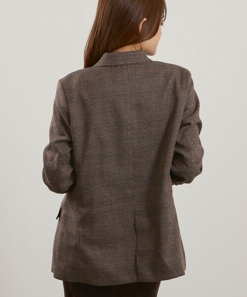 QUEENS COURT / クイーンズコート テーラードジャケット | マルチグレンチェックテーラードジャケット≪手洗い可能≫ | 詳細10