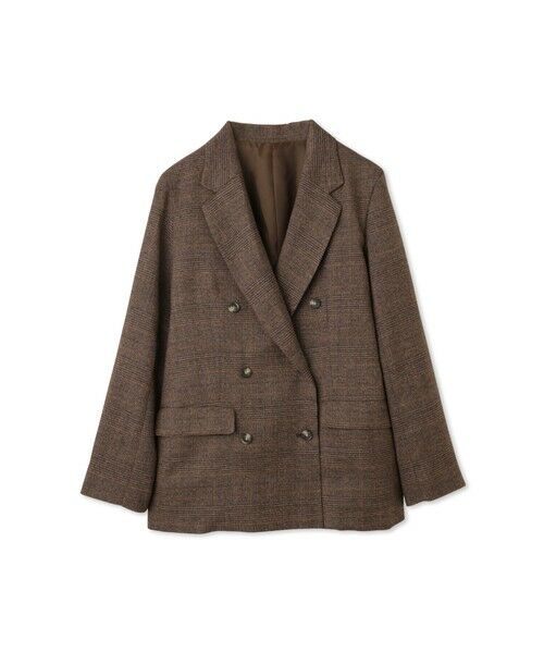 QUEENS COURT / クイーンズコート テーラードジャケット | マルチグレンチェックテーラードジャケット≪手洗い可能≫ | 詳細12