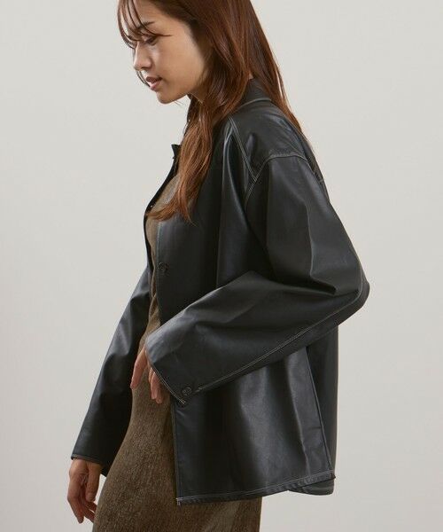 QUEENS COURT / クイーンズコート テーラードジャケット | シープナッパチョウステンカラージャケット | 詳細2