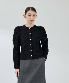 QUEENS COURT / クイーンズコート テーラードジャケット | フクレチュールJQDカーディッシュジャケット≪手洗い可能≫