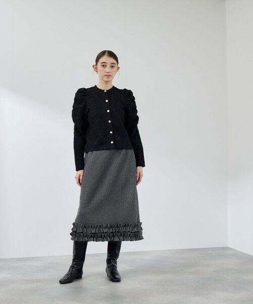 QUEENS COURT / クイーンズコート テーラードジャケット | フクレチュールJQDカーディッシュジャケット≪手洗い可能≫ | 詳細2