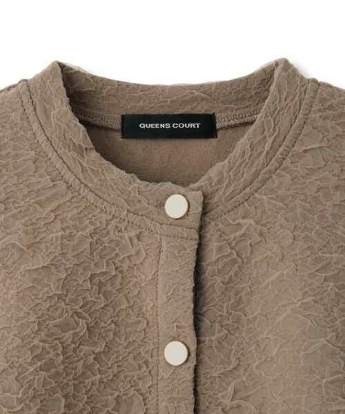 QUEENS COURT / クイーンズコート テーラードジャケット | フクレチュールJQDカーディッシュジャケット≪手洗い可能≫ | 詳細10