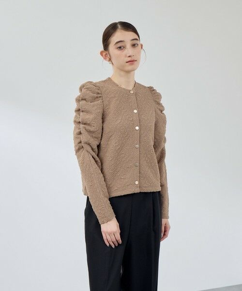 QUEENS COURT / クイーンズコート テーラードジャケット | フクレチュールJQDカーディッシュジャケット≪手洗い可能≫ | 詳細4