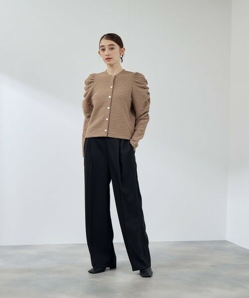 QUEENS COURT / クイーンズコート テーラードジャケット | フクレチュールJQDカーディッシュジャケット≪手洗い可能≫ | 詳細7