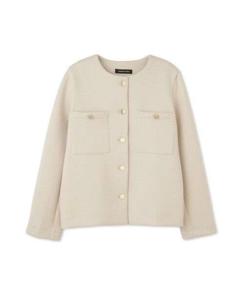 QUEENS COURT / クイーンズコート テーラードジャケット | カルゼダンボールノーカラージャケット≪手洗い可能≫ | 詳細10