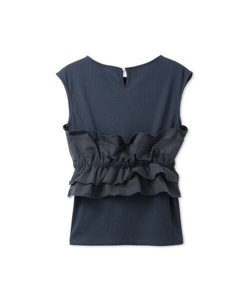 QUEENS COURT / クイーンズコート カットソー | タフタチェックビスチェレイヤードカットソー≪手洗い可能≫ | 詳細13