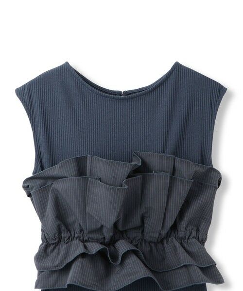 QUEENS COURT / クイーンズコート カットソー | タフタチェックビスチェレイヤードカットソー≪手洗い可能≫ | 詳細14