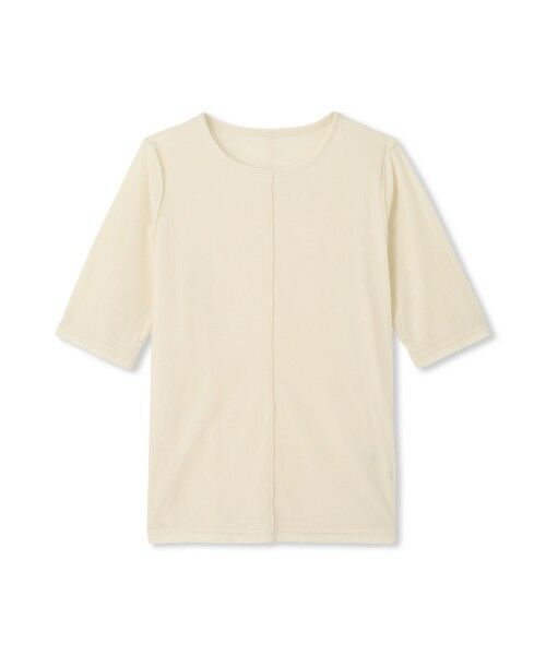 QUEENS COURT / クイーンズコート カットソー | シアーベロアセンターシームプルオーバー≪手洗い可能≫ | 詳細5