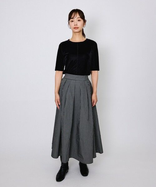 QUEENS COURT / クイーンズコート カットソー | シアーベロアセンターシームプルオーバー≪手洗い可能≫ | 詳細8