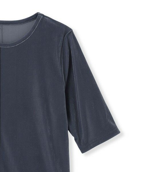 QUEENS COURT / クイーンズコート カットソー | シアーベロアセンターシームプルオーバー≪手洗い可能≫ | 詳細16