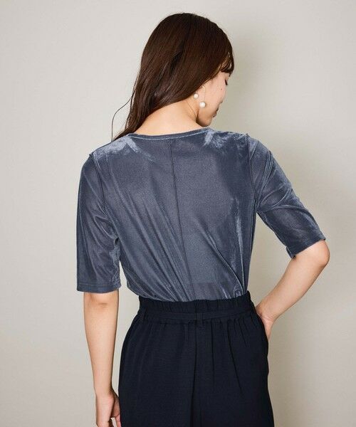 QUEENS COURT / クイーンズコート カットソー | シアーベロアセンターシームプルオーバー≪手洗い可能≫ | 詳細11