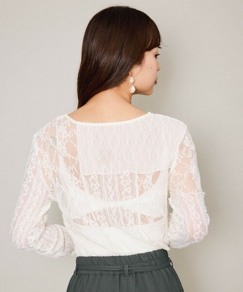 QUEENS COURT / クイーンズコート カットソー | マルチレースパッチワークカットソー≪手洗い可能≫ | 詳細2