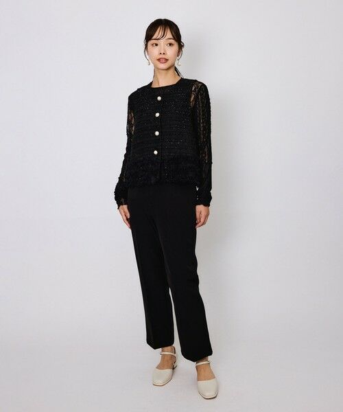 QUEENS COURT / クイーンズコート カットソー | マルチレースパッチワークカットソー≪手洗い可能≫ | 詳細13