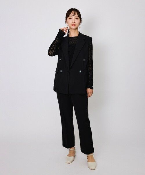 QUEENS COURT / クイーンズコート カットソー | マルチレースパッチワークカットソー≪手洗い可能≫ | 詳細15