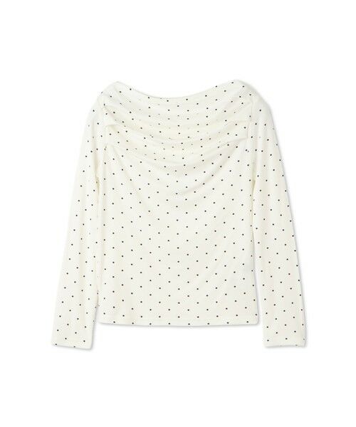 QUEENS COURT / クイーンズコート カットソー | モノトーンドットオフショルカットソー≪手洗い可能≫ | 詳細4