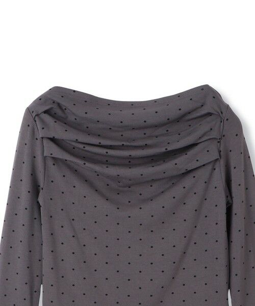 QUEENS COURT / クイーンズコート カットソー | モノトーンドットオフショルカットソー≪手洗い可能≫ | 詳細11