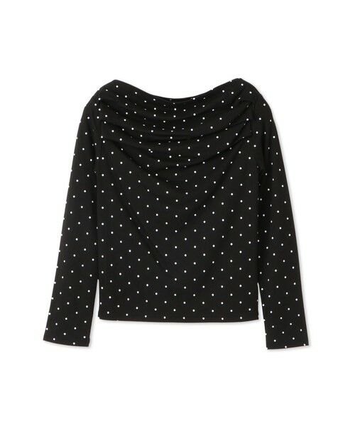 QUEENS COURT / クイーンズコート カットソー | モノトーンドットオフショルカットソー≪手洗い可能≫ | 詳細18