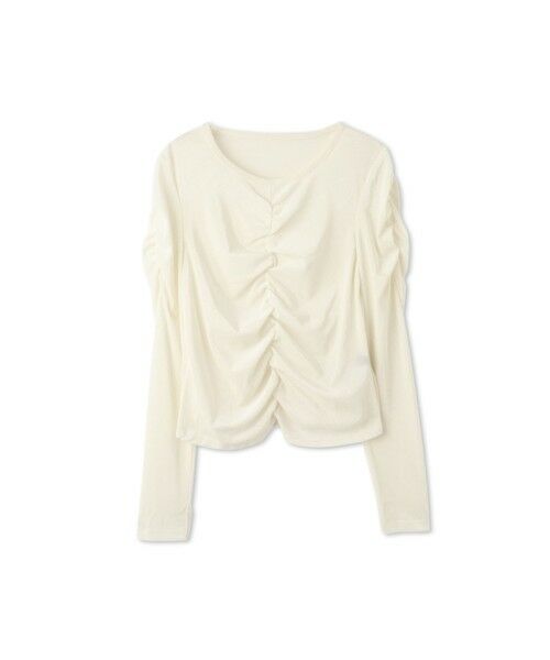 QUEENS COURT / クイーンズコート カットソー | シアーベロアシャーリングカットソー≪手洗い可能≫ | 詳細4