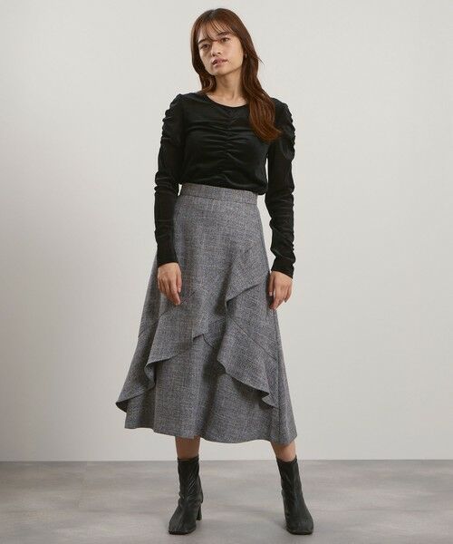 QUEENS COURT / クイーンズコート カットソー | シアーベロアシャーリングカットソー≪手洗い可能≫ | 詳細6