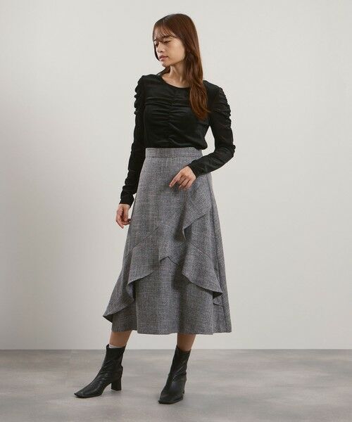 QUEENS COURT / クイーンズコート カットソー | シアーベロアシャーリングカットソー≪手洗い可能≫ | 詳細7