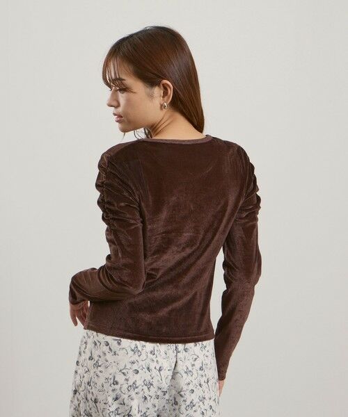 QUEENS COURT / クイーンズコート カットソー | シアーベロアシャーリングカットソー≪手洗い可能≫ | 詳細11