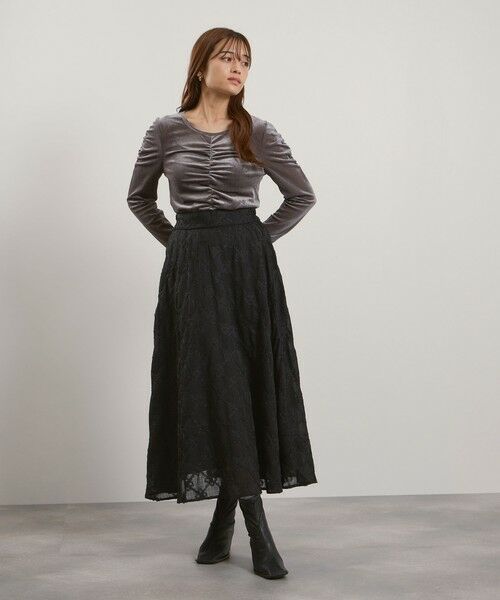 QUEENS COURT / クイーンズコート カットソー | シアーベロアシャーリングカットソー≪手洗い可能≫ | 詳細16