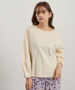 QUEENS COURT / クイーンズコート カットソー | シルキースムースランタンスリーブカットソー≪手洗い可能≫