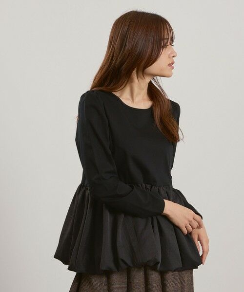 QUEENS COURT / クイーンズコート カットソー | シルキースムースバルーンヘムカットソー≪手洗い可能≫ | 詳細1