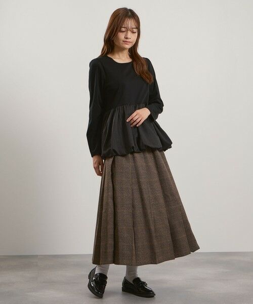 QUEENS COURT / クイーンズコート カットソー | シルキースムースバルーンヘムカットソー≪手洗い可能≫ | 詳細4