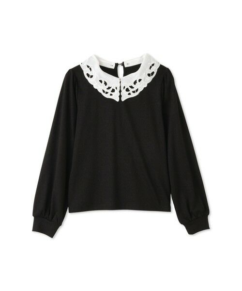 QUEENS COURT / クイーンズコート カットソー | レースカラーラメMIXカットソー≪手洗い可能≫ | 詳細8