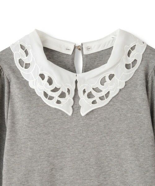 QUEENS COURT / クイーンズコート カットソー | レースカラーラメMIXカットソー≪手洗い可能≫ | 詳細15