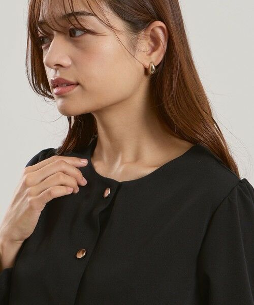 QUEENS COURT / クイーンズコート カーディガン・ボレロ | カットJQDダブルペプラムカーディガン≪手洗い可能≫ | 詳細4