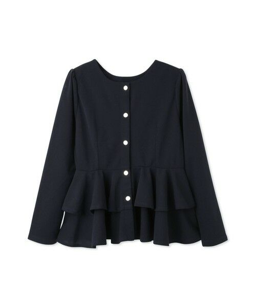 QUEENS COURT / クイーンズコート カーディガン・ボレロ | カットJQDダブルペプラムカーディガン≪手洗い可能≫ | 詳細10