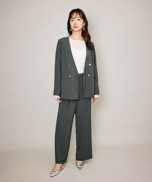 QUEENS COURT / クイーンズコート その他パンツ | マルチメリットセンタープレスパンツ≪セットアップ対応/洗濯機で洗える≫ | 詳細20