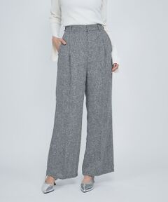 QUEENS COURT / クイーンズコート その他パンツ | ライトツィードタックパンツ≪手洗い可能≫